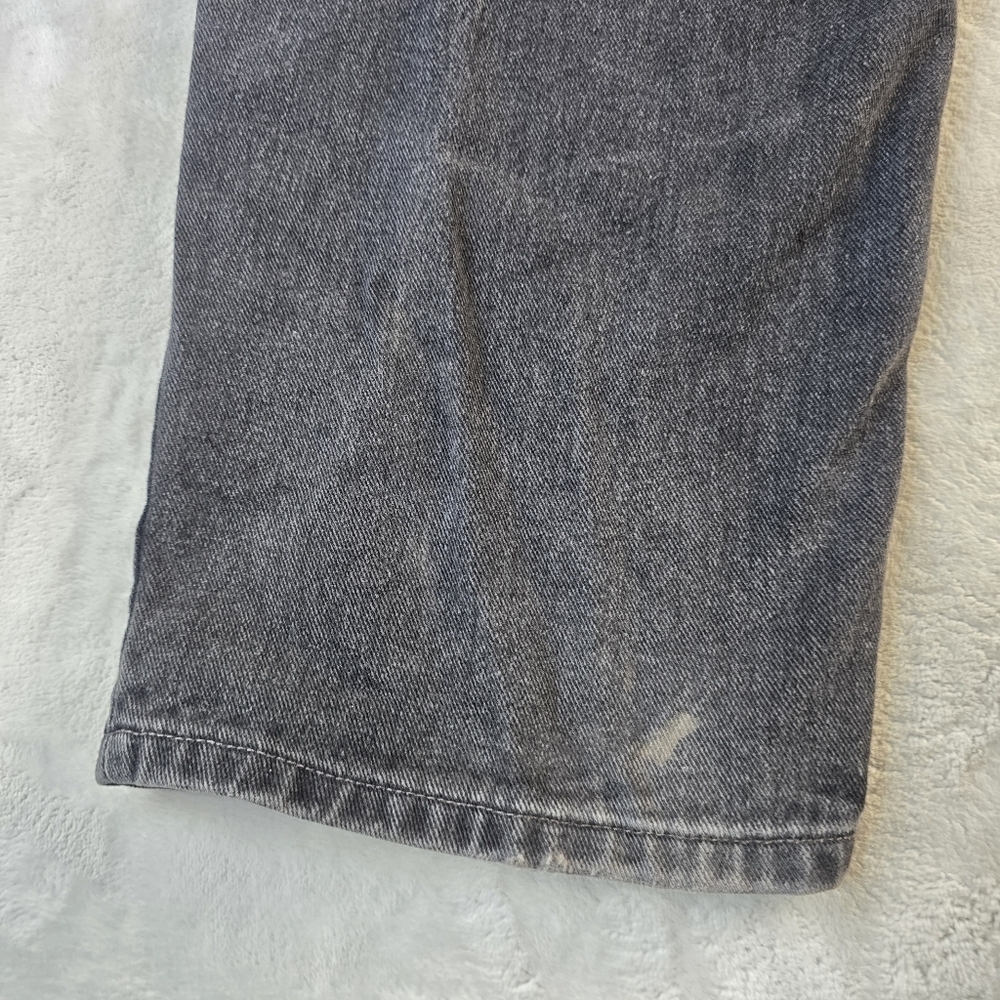 VTG Levis 550 Jeans Men FITS 40x32 Black MADE USA Denim Relaxed Fit Grunge - Picture 6 of 10